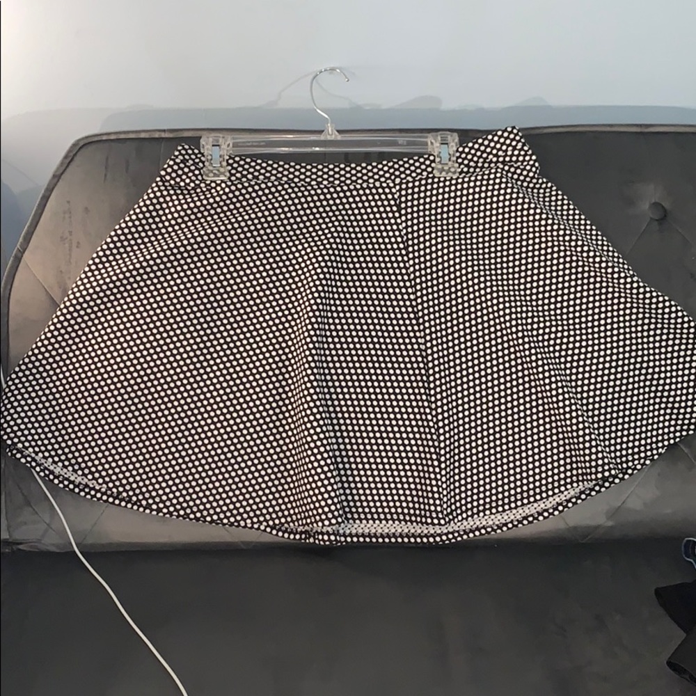 polka dot swing skirt